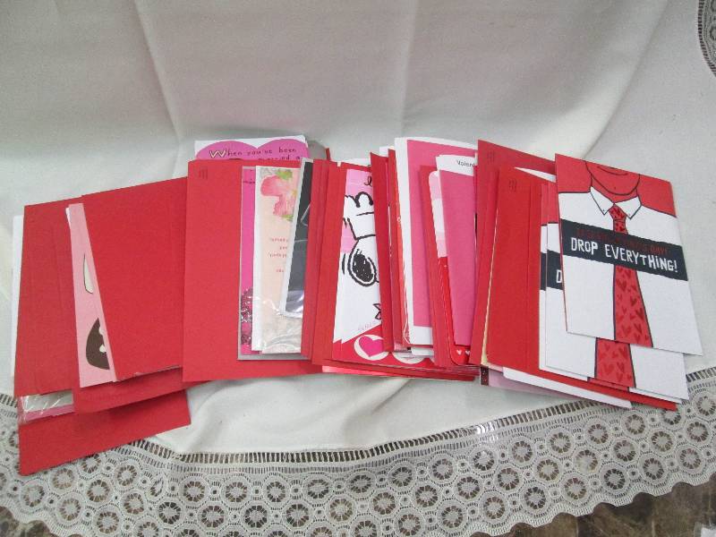 Assortment of Valentines day cards...