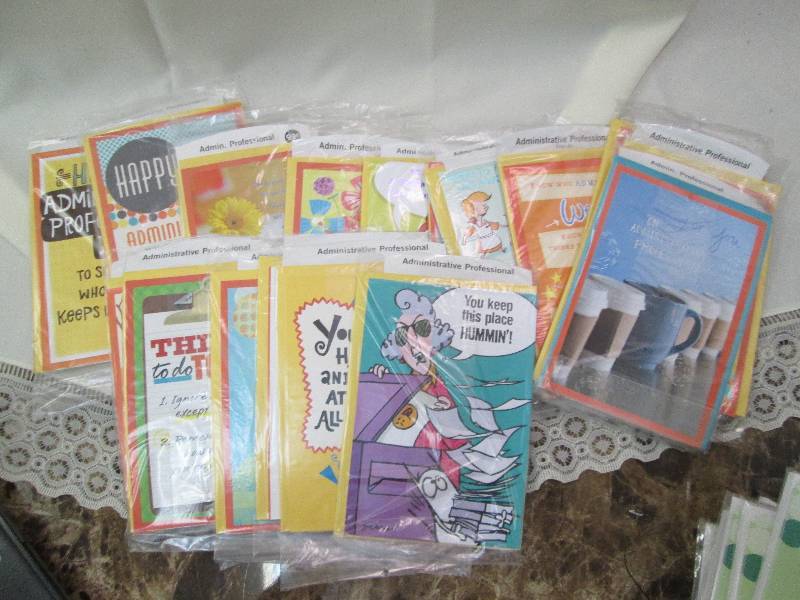 Assortment of Administrative cards...