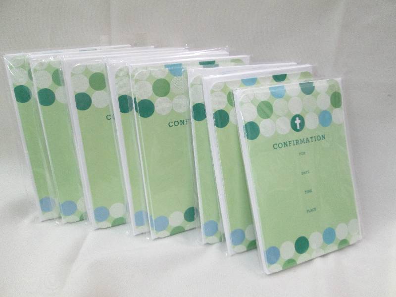 Qty 10 pkg. of Confirmation invitat...