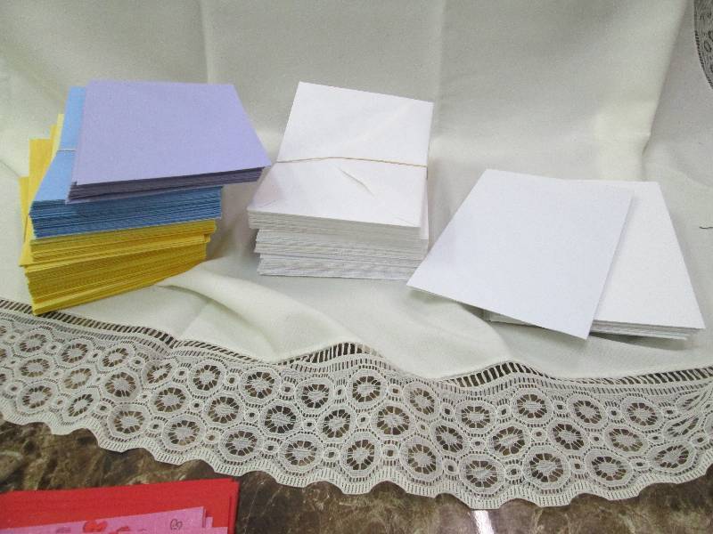 Assortment of color and size of env...
