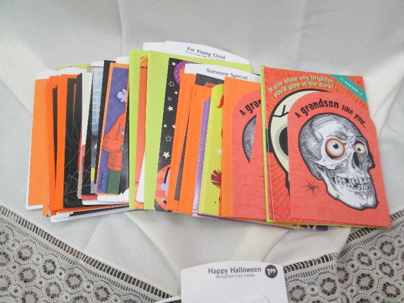 Assortment of Halloween cards, Mom,...