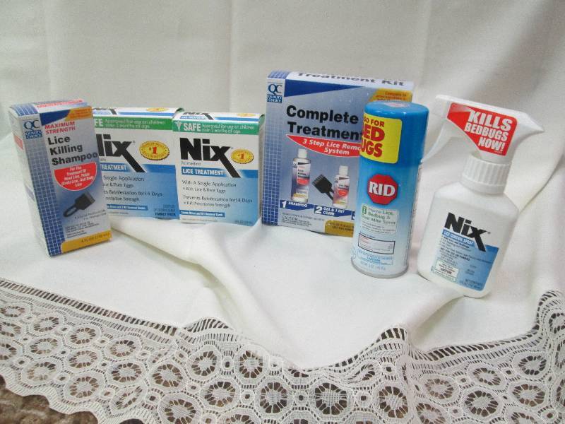Qty 6 Nix Lice treatment products...