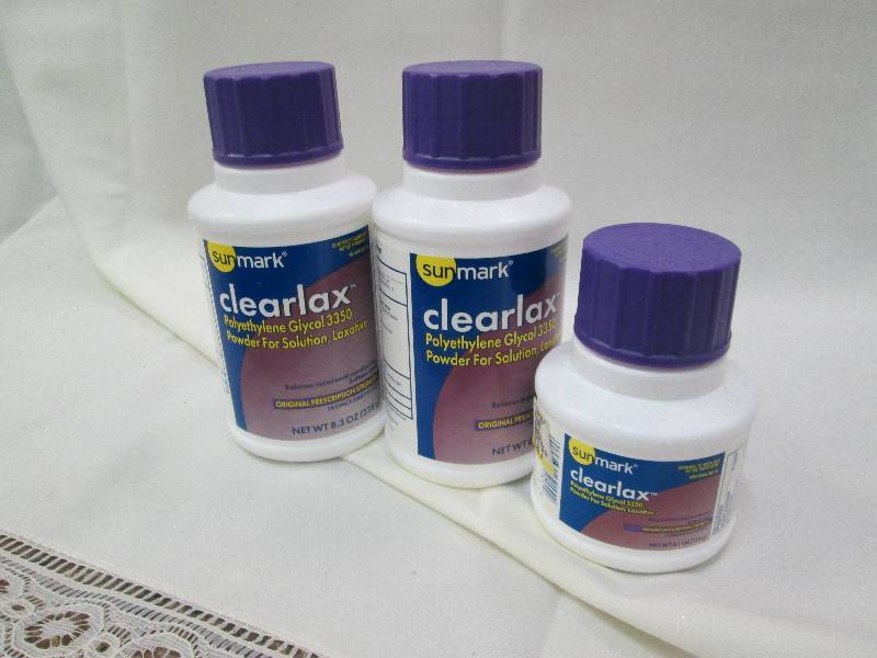 Qty 3 Sunmark clearlax polyethylene...