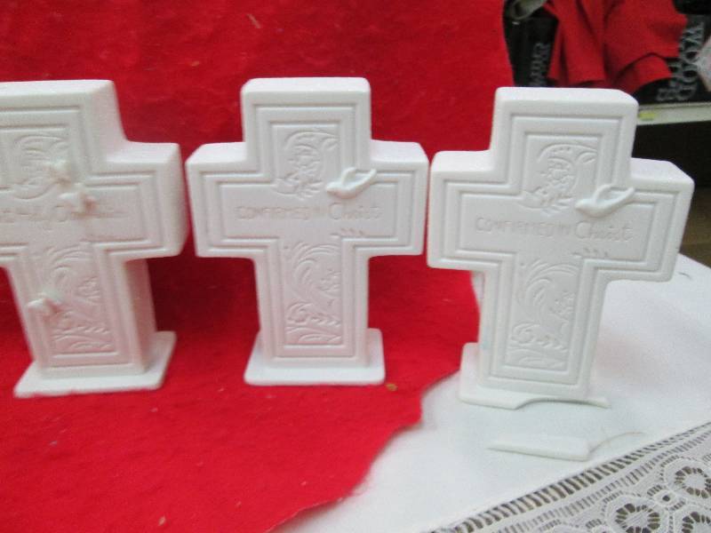 Qty 3 White crosses that says First...