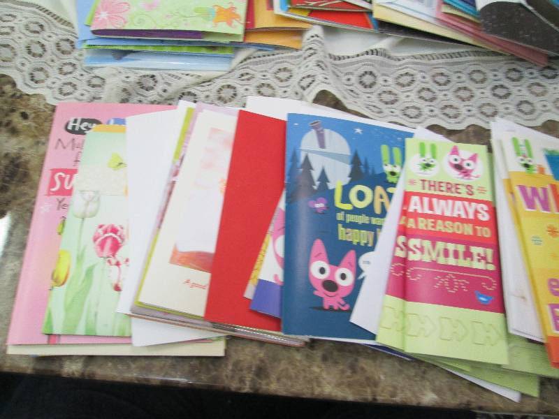 Assortment of birthday cards...