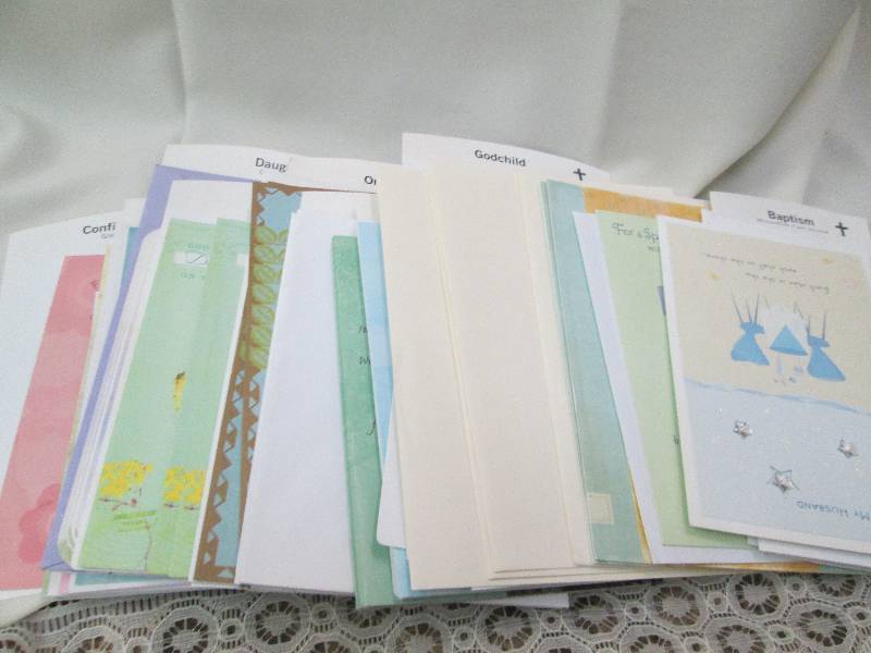 Assortment of cards Confirmation, g...