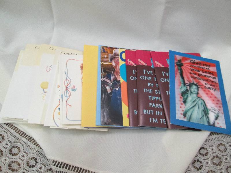 Assortment of Congratulation cards...