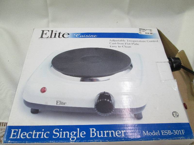 Elite Cusine electric single bunner...