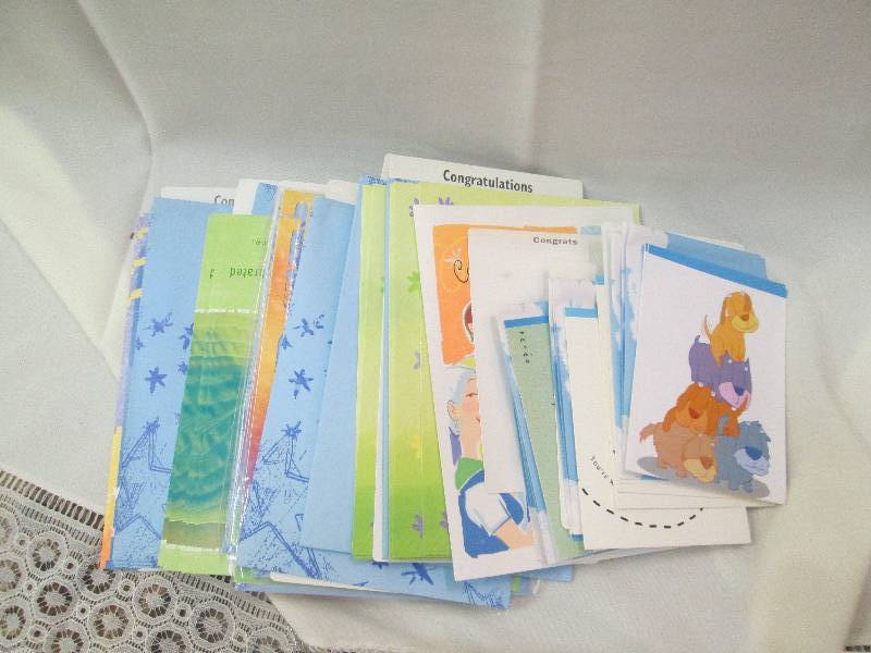 Assortment of Congratulations cards...