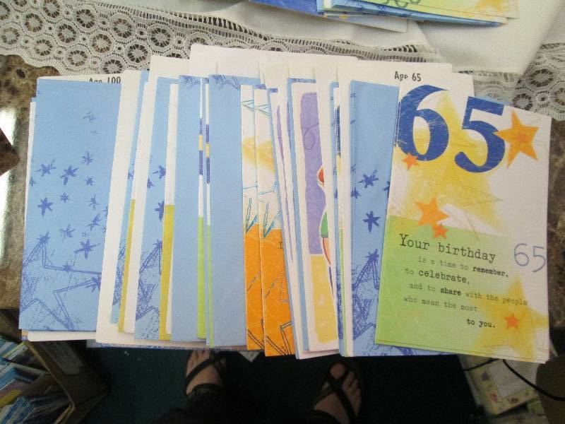 Assortment of birthday card that ha...