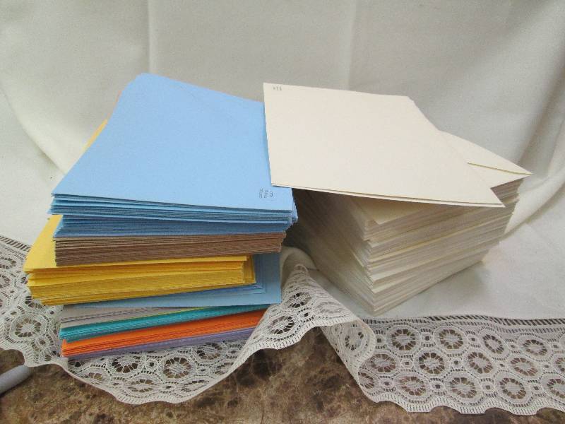Assortment of color, size of envelo...