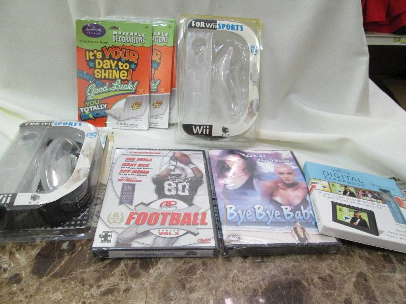 2- For WII sports, Hallmark sticker...