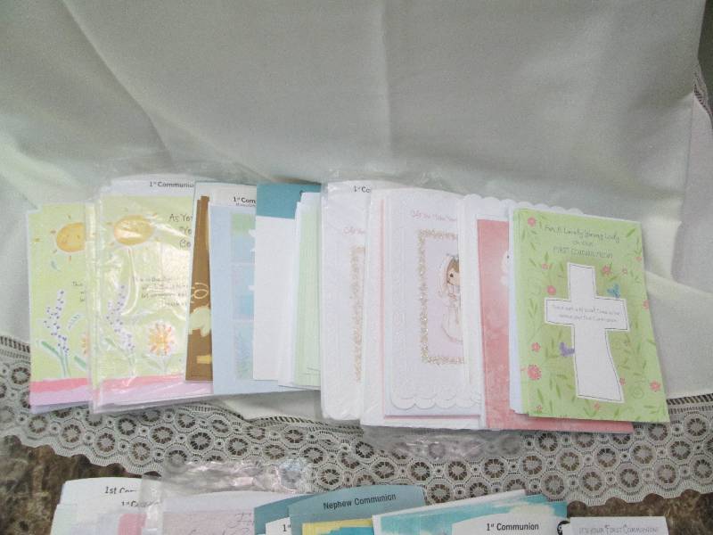 Assortment of  Communion cards ...