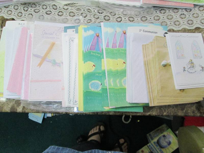 Assortment of  Communion cards ...