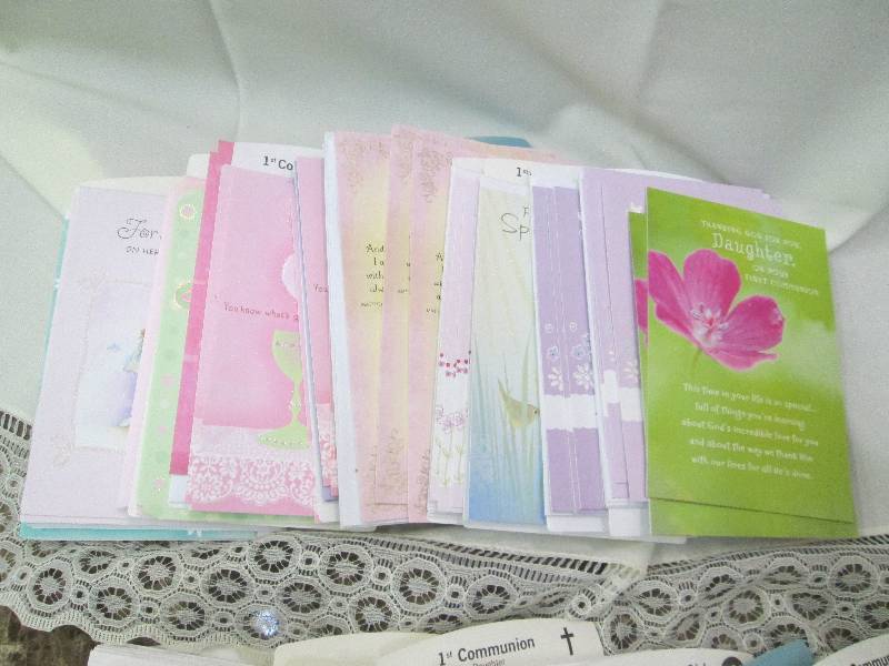 Assortment of  Communion cards ...