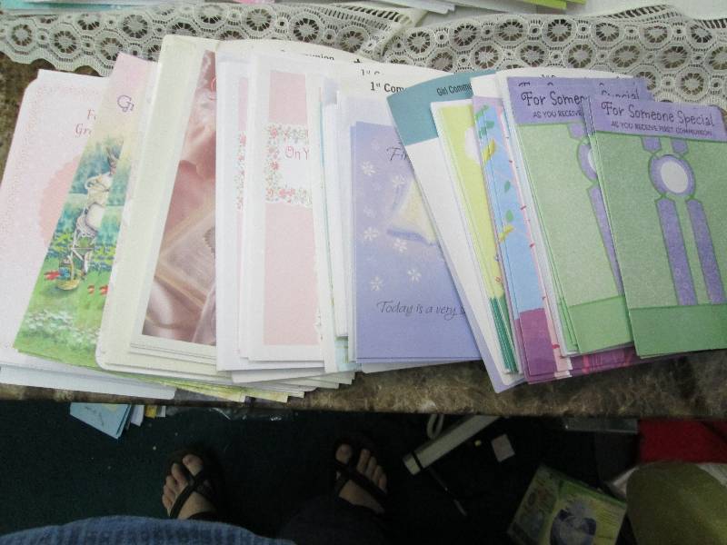 Assortment of  Communion cards ...