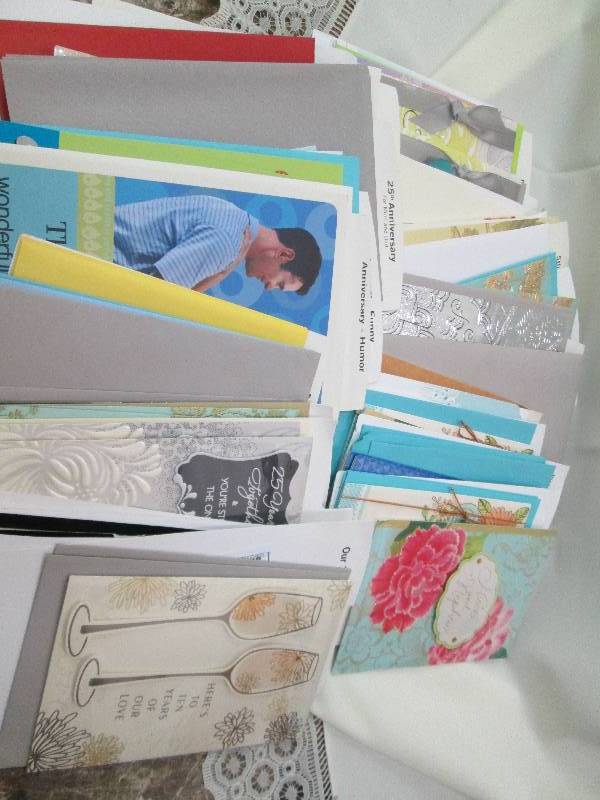 Assortment of Anniversary cards som...