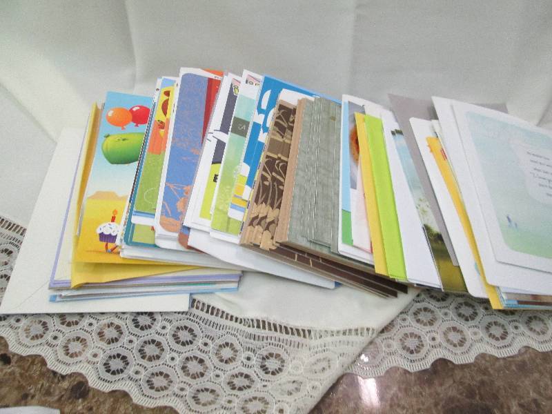 Assortment of birthday cards and Fa...