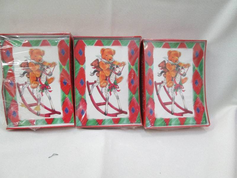 Qty 3 boxes of Christmas cards 18 i...