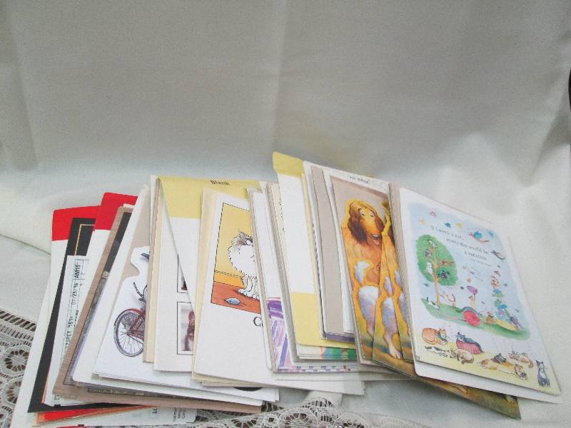 Assortment of blank card inside wit...