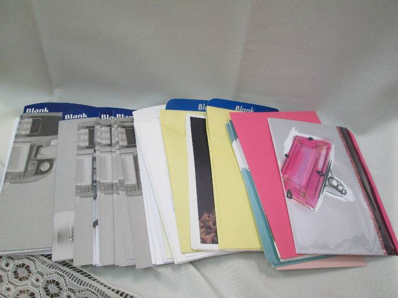 Assortment of blank cards...