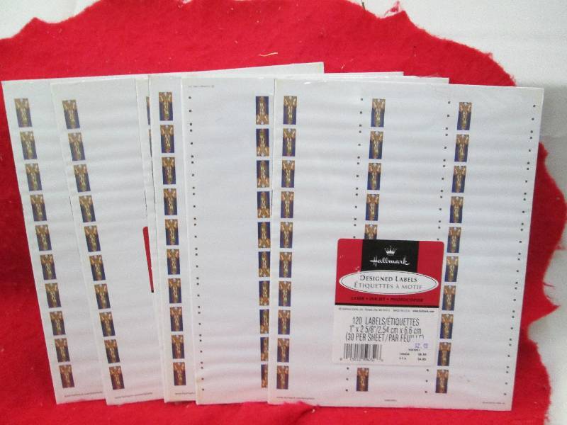 Qty 6 Designed labels...