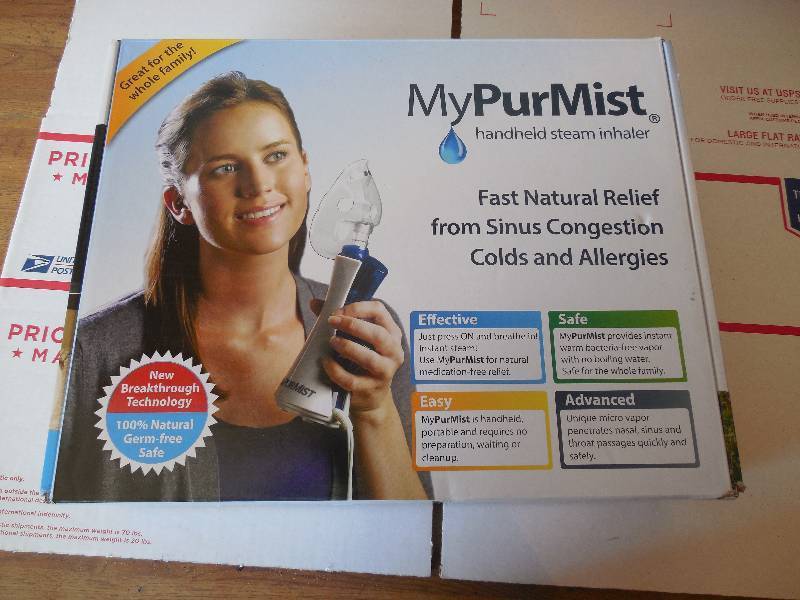 lot 8 image: MyPurMist Handheld Steam Inhaler Kit