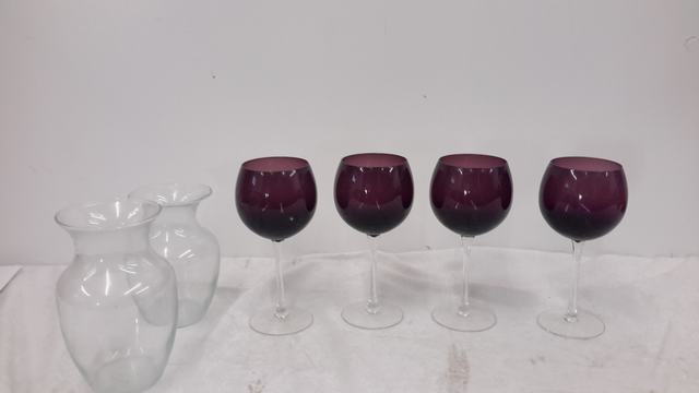 stemware and vases