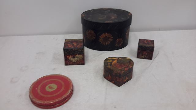 boxes and tin