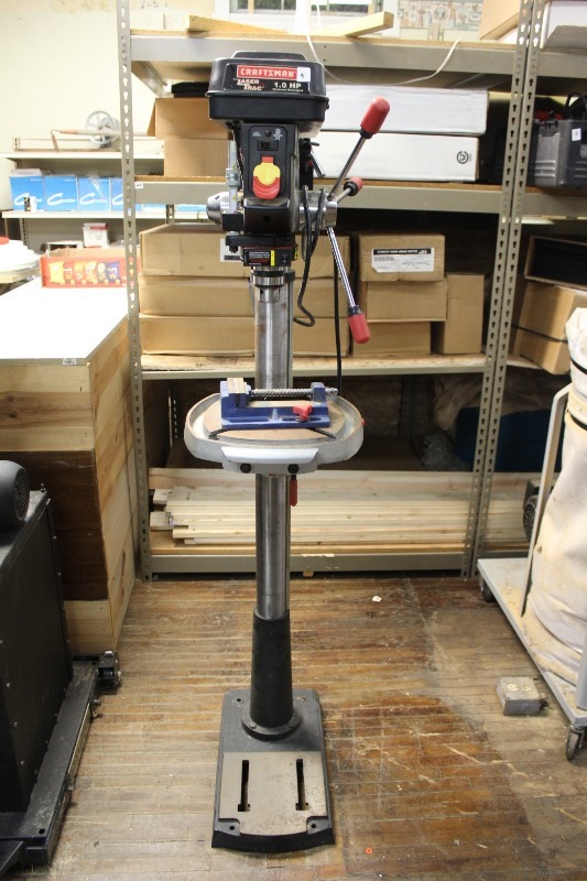 Craftsman Laser Trac 1hp Drill Press Woodworking Shop And Moving Sale K Bid