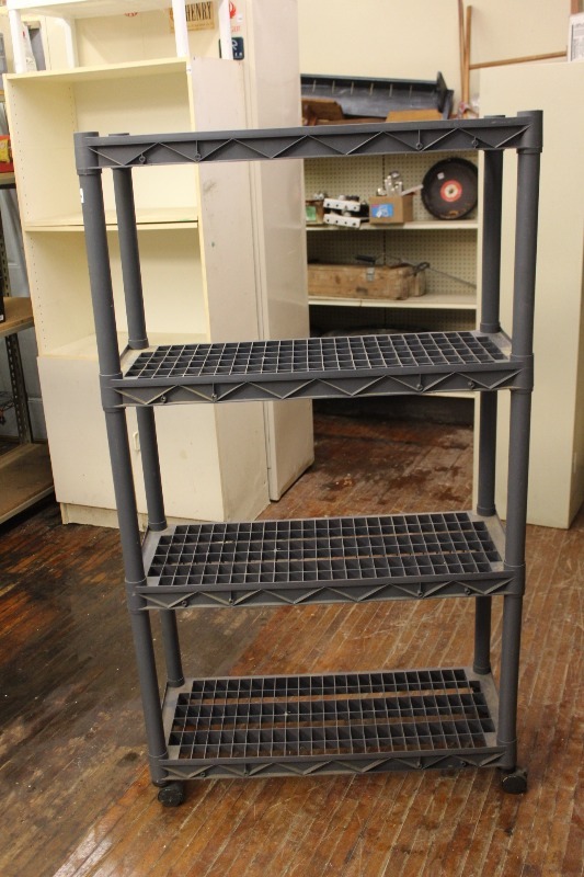 lot 106 image: Shelving Unit on Wheels