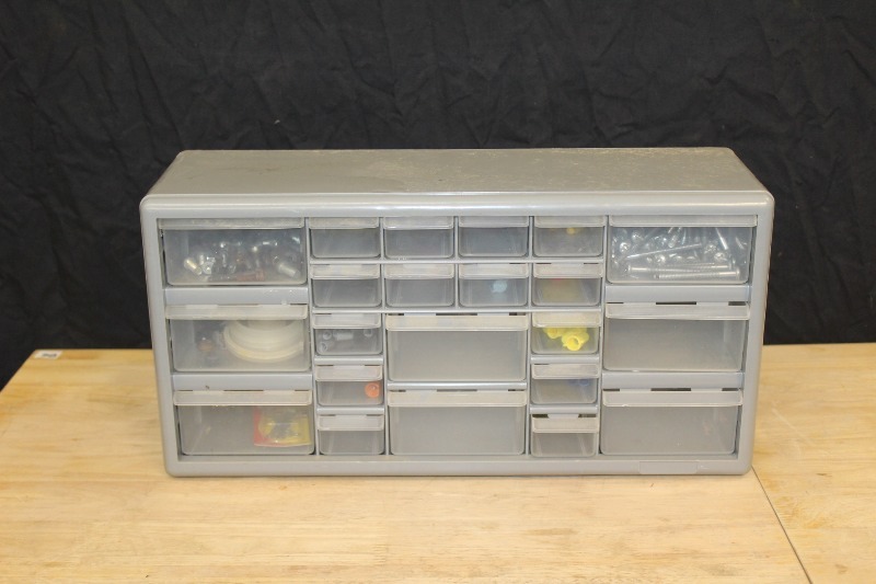 lot 110 image: Parts Bin with Contents