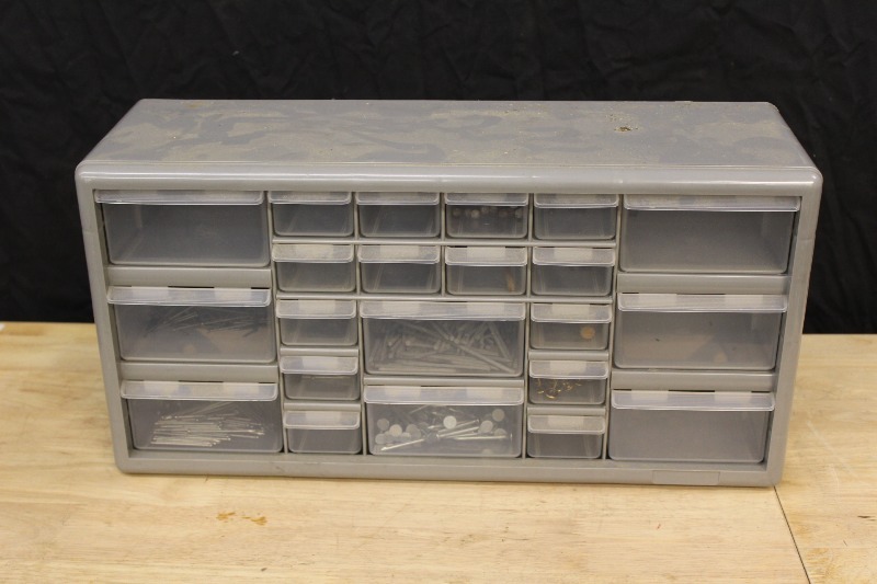 lot 112 image: Parts Bin with Contents