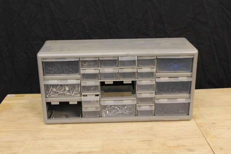 lot 119 image: Parts Bin with Contents