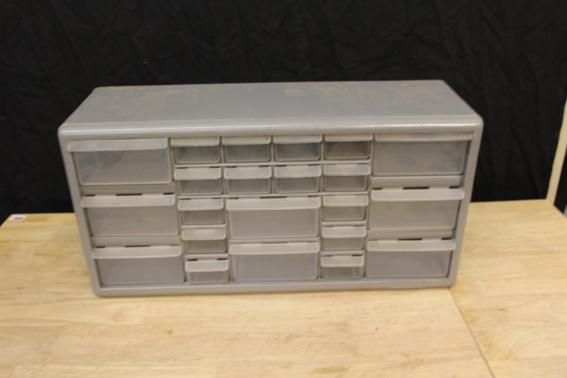lot 117 image: Parts Bin with Contents