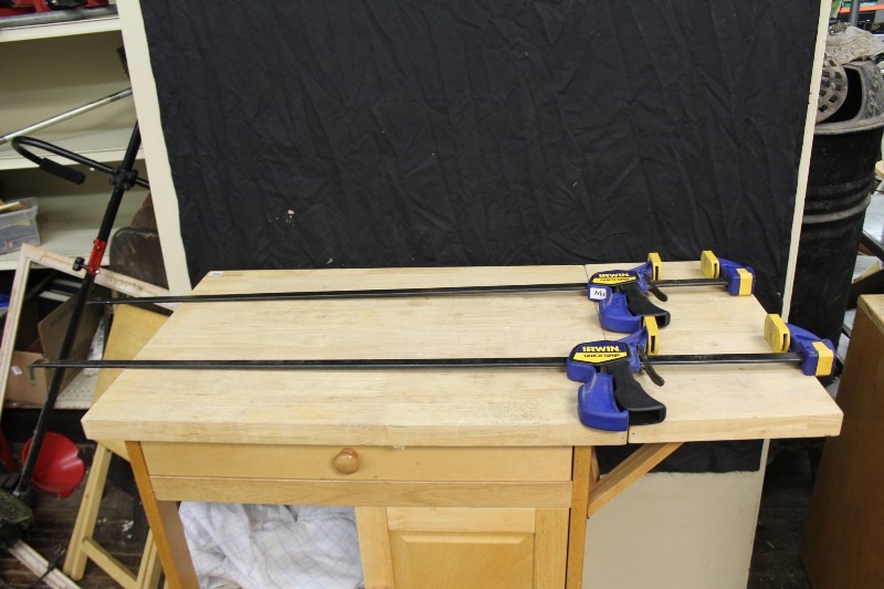 lot 134 image: Pair of Irwin Quick Grip Bar Clamps