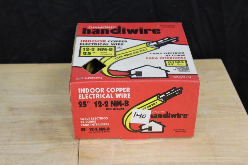 lot 140 image: Indoor Copper Electrical Wire