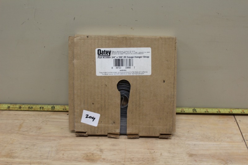 lot 209 image: 34 x 100 28 ga Hanger Strip