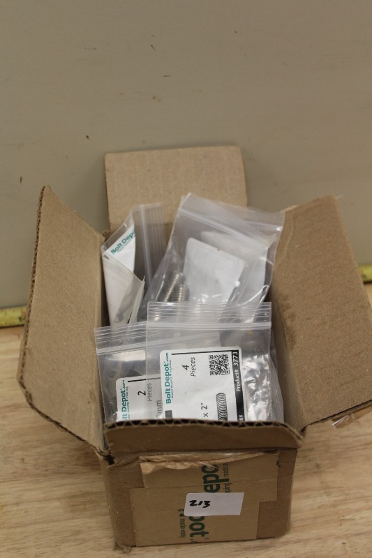 lot 213 image: Box of Bags of Bolts