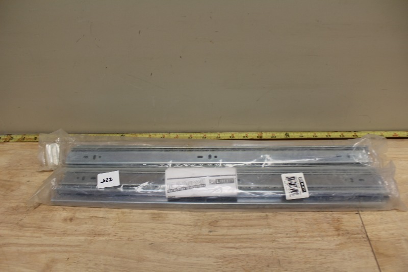 lot 225 image: Ball Bearing Side Mount Drawer Slides