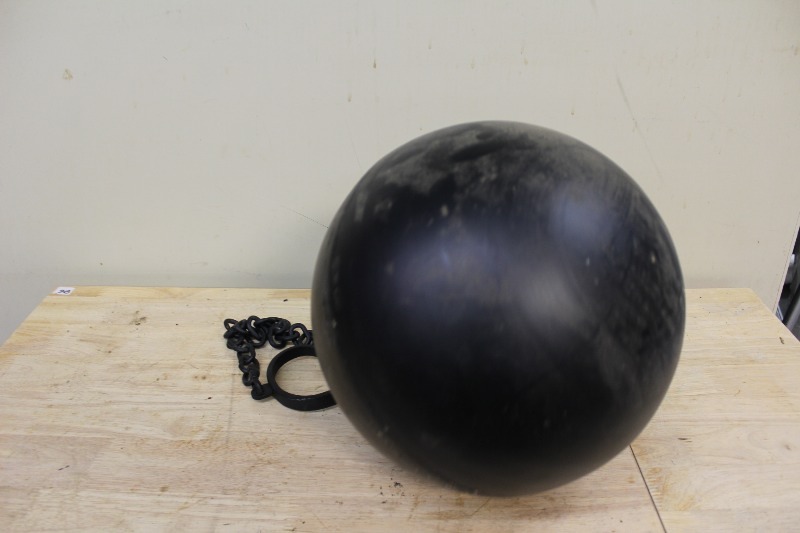 lot 340 image: Ball and Chain, All Metal, Hallow Ball