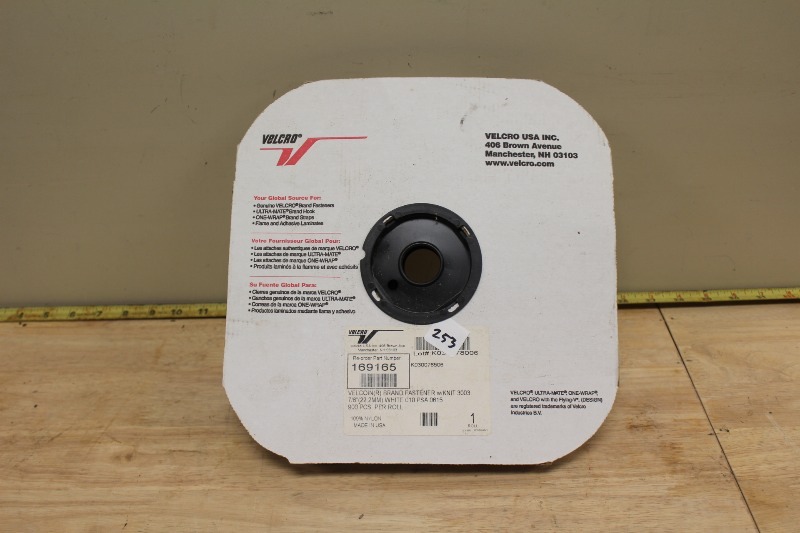 lot 253 image: Roll of Velcro Buttons, Fuzzy Side Only