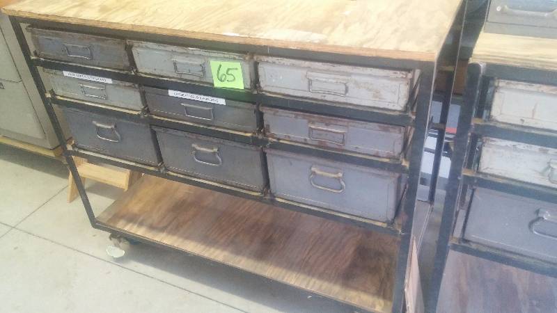 lot 65 image: Metal Bin system