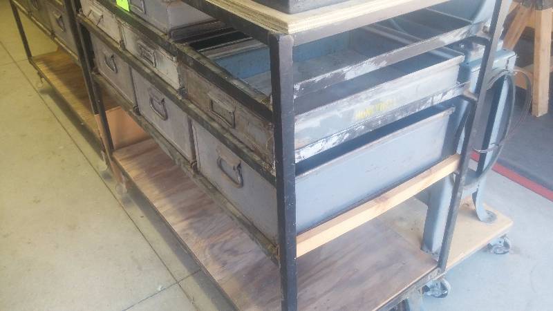 lot 67 image: Metal Bin system