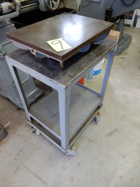 lot 9 image: Surface Plate and cart