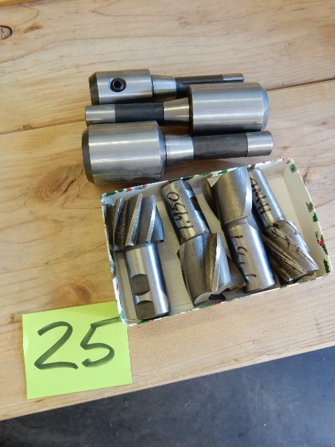 lot 25 image: Mill cutters and Tool Holders