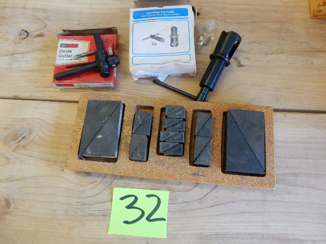 lot 32 image: Step Blocks, Circle Cutter, Tapping Fixture