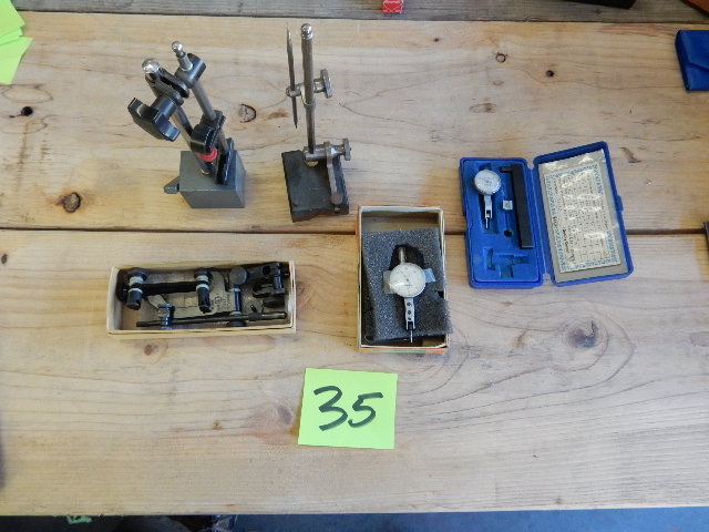 lot 35 image: Mitutoyo and Baker Indicator Gauges