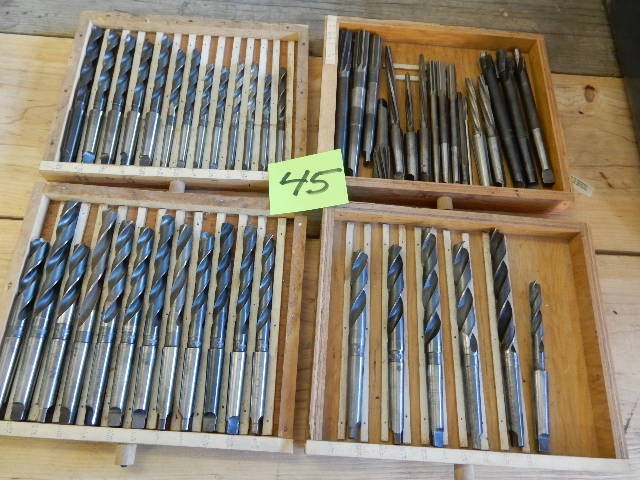 lot 45 image: 4 Trays of Drill and Reamer bits