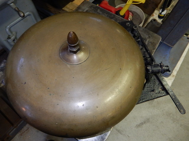 lot 70 image: BrassBronze Fire Bell. 18 in diameter